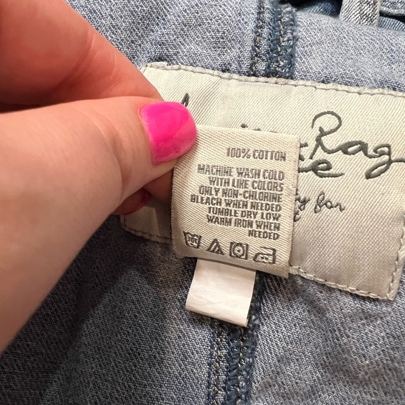 American Rag Jean Short Overalls - Picture 3 of 8